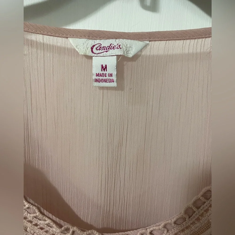 Candies Beautiful  Sheer Women’s Top - Picture 4 of 6